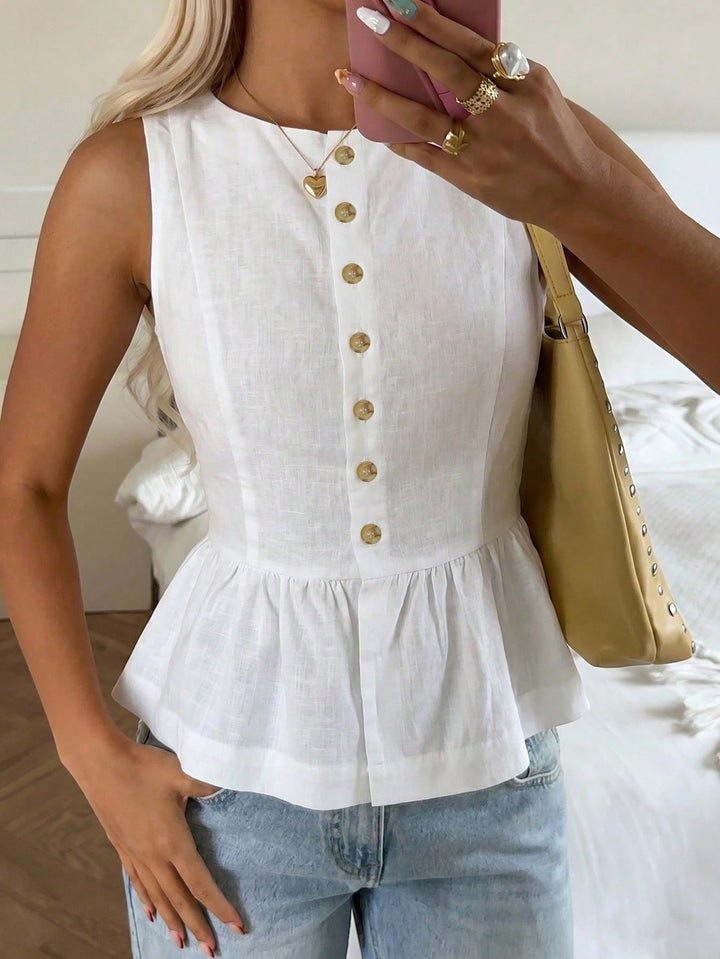Top SHEIN, alb