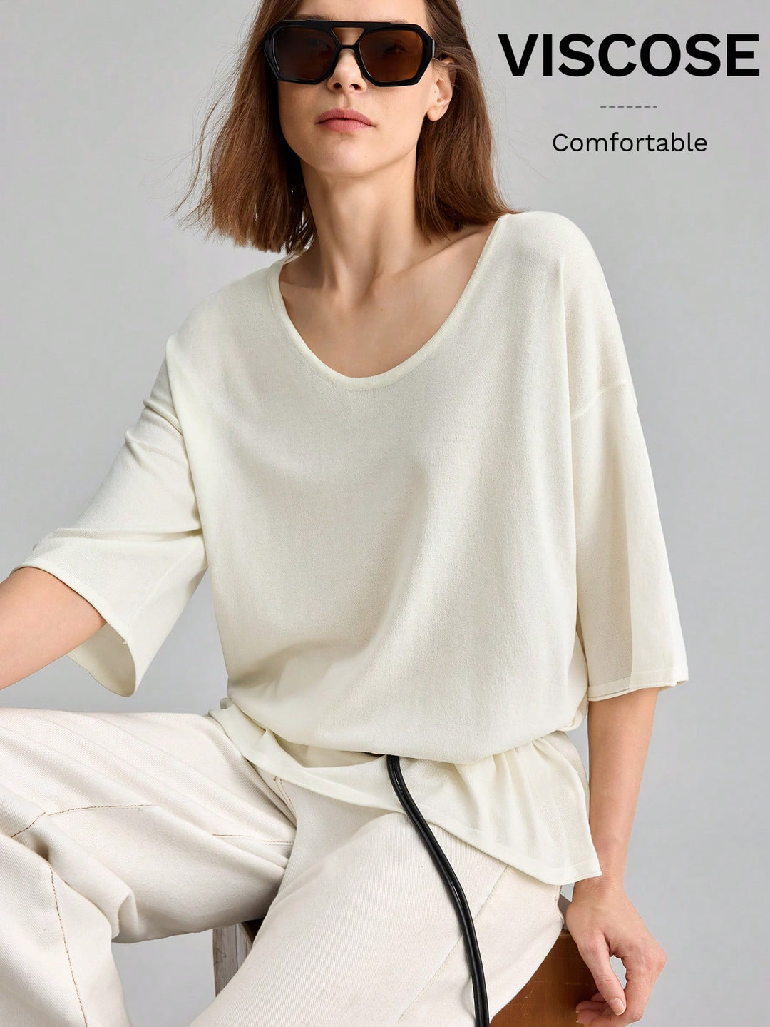 Tricou SHEIN, crem