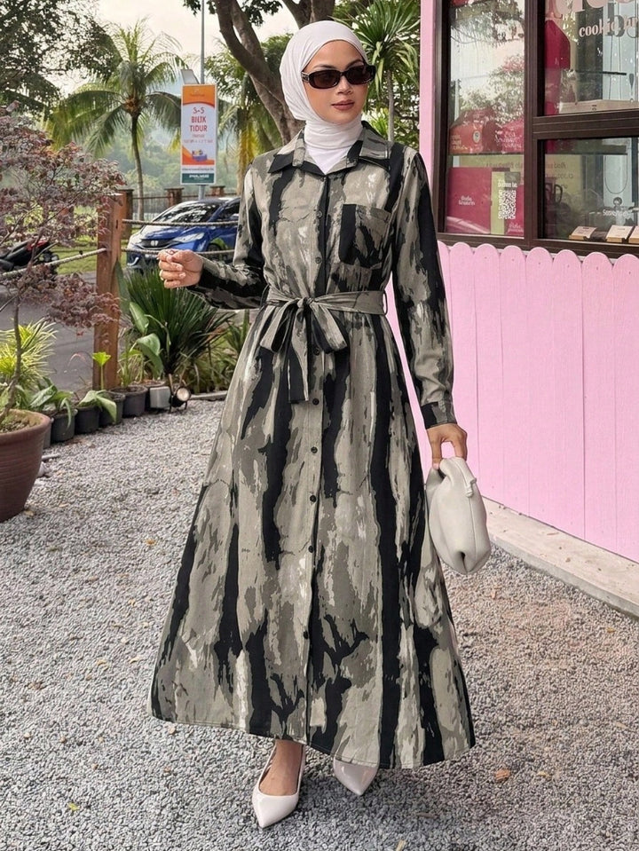 Rochie midi SHEIN, gri