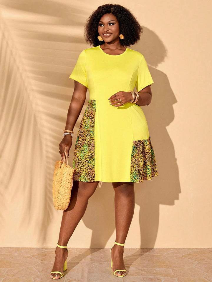 Rochie mini SHEIN, galben