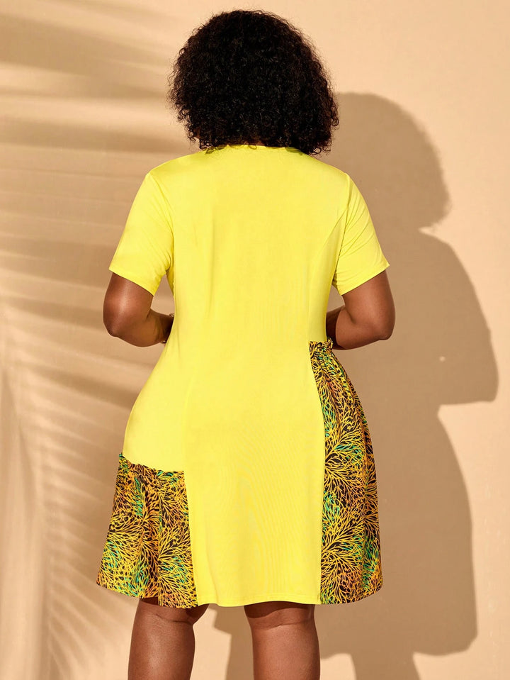 Rochie mini SHEIN, galben
