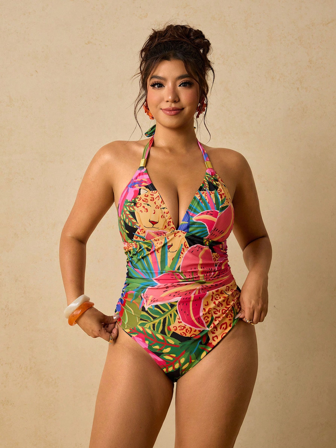 Costum de baie SHEIN, mix culori