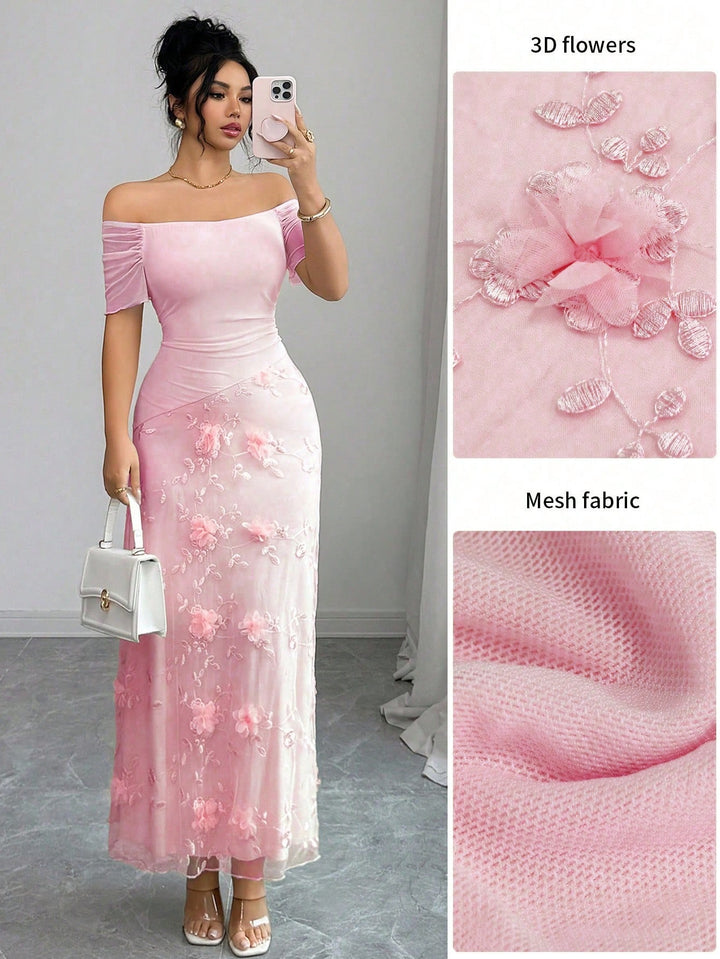 Rochie maxi SHEIN, roz