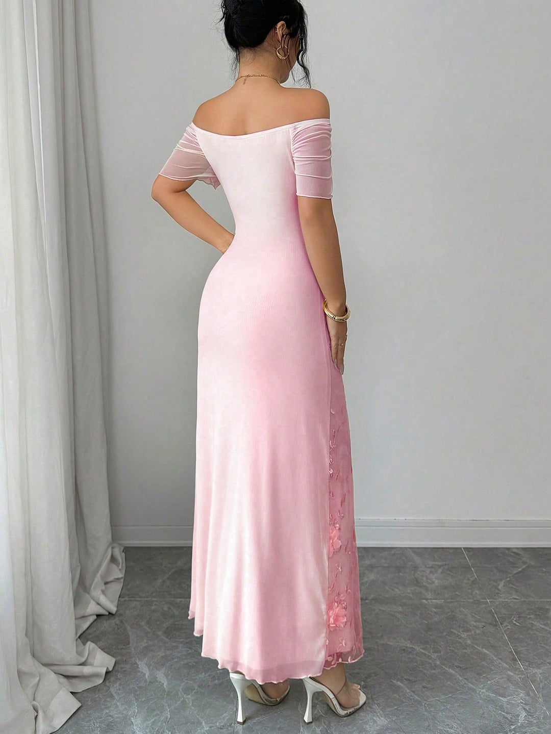 Rochie maxi SHEIN, roz