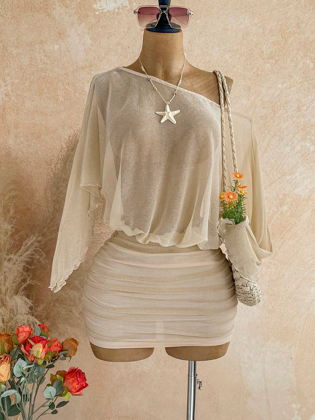 Rochie mini SHEIN, auriu