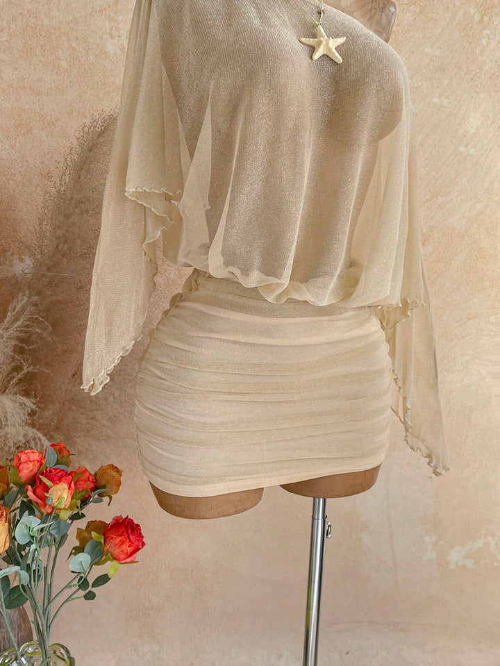 Rochie mini SHEIN, auriu