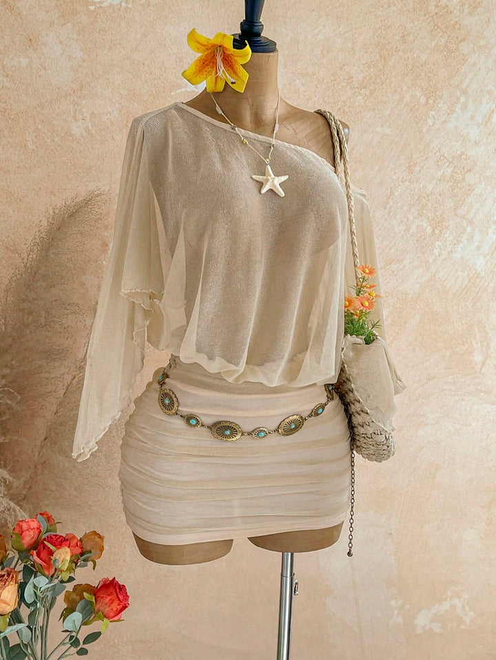 Rochie mini SHEIN, auriu