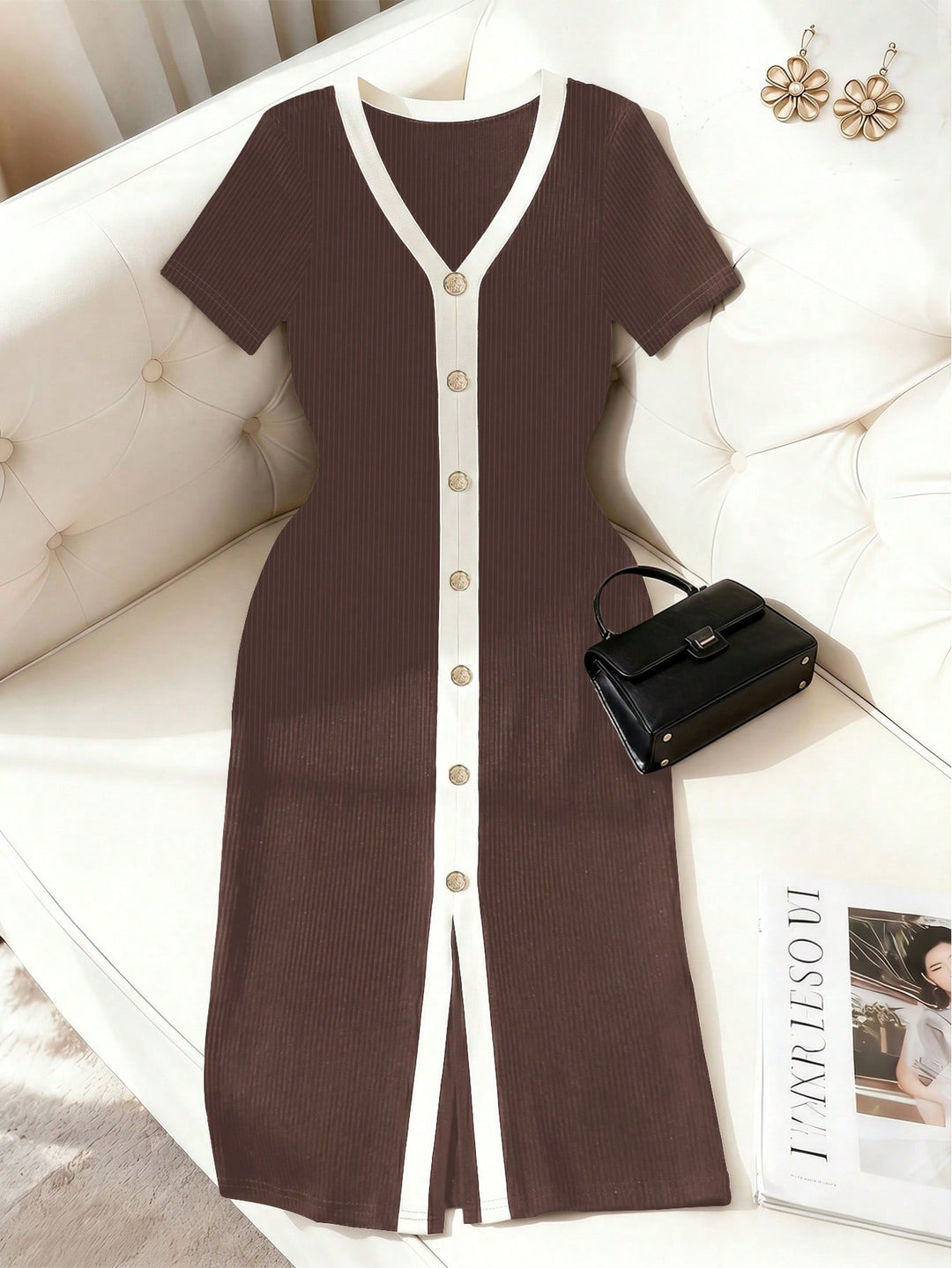 Rochie SHEIN, maro