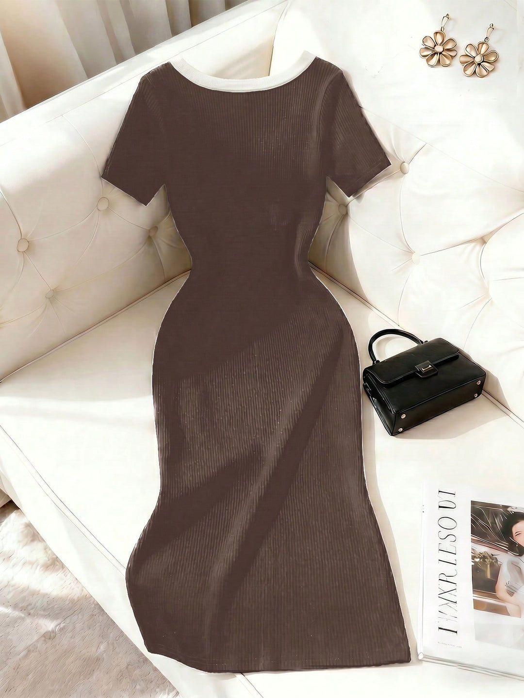 Rochie SHEIN, maro