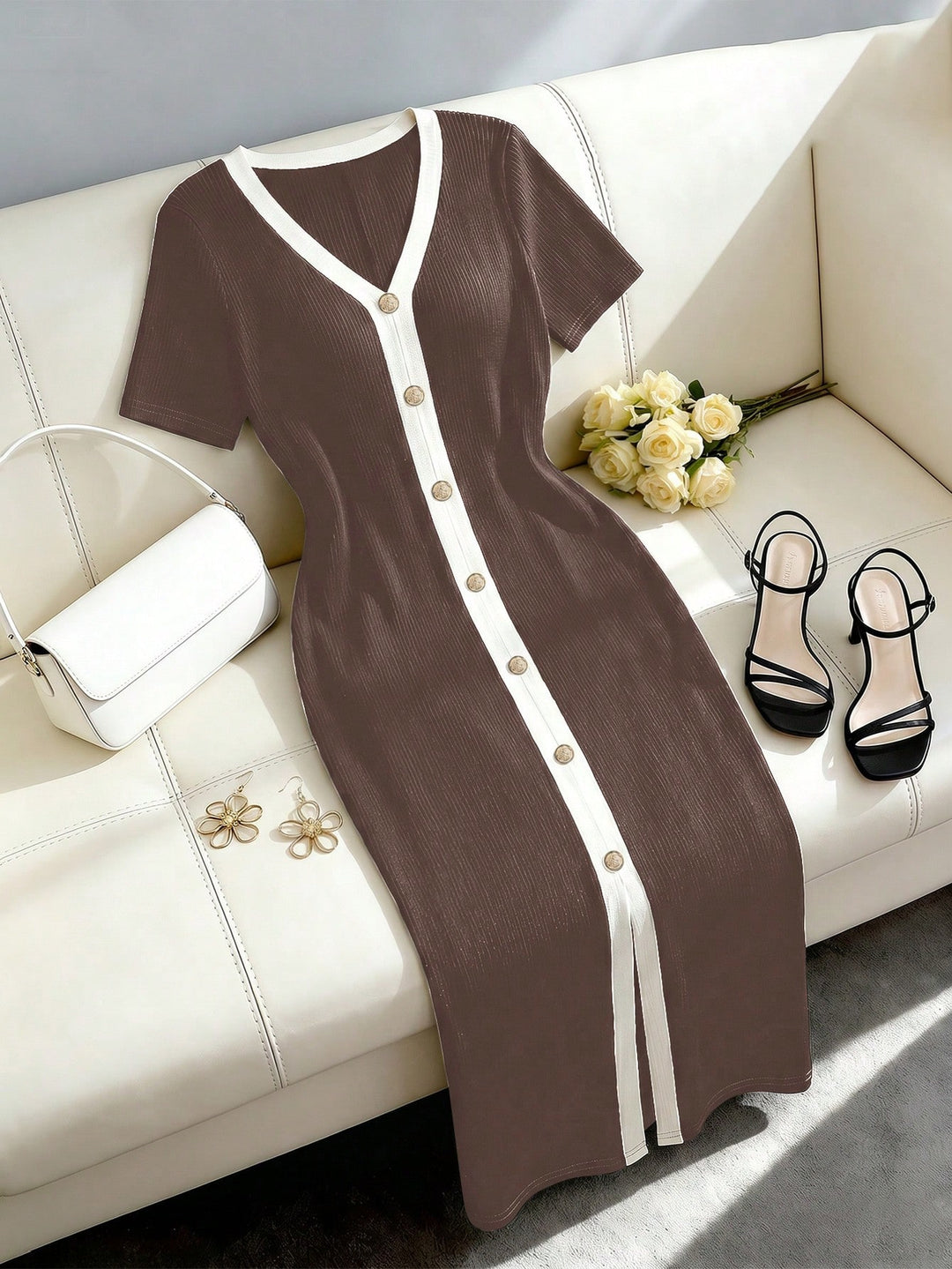 Rochie SHEIN, maro