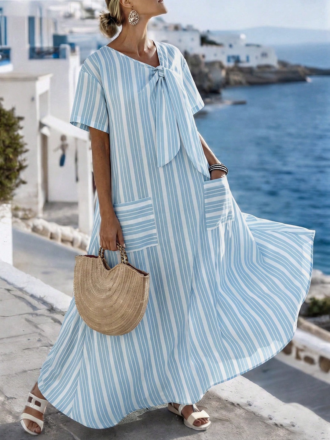 Rochie maxi SHEIN, albastru