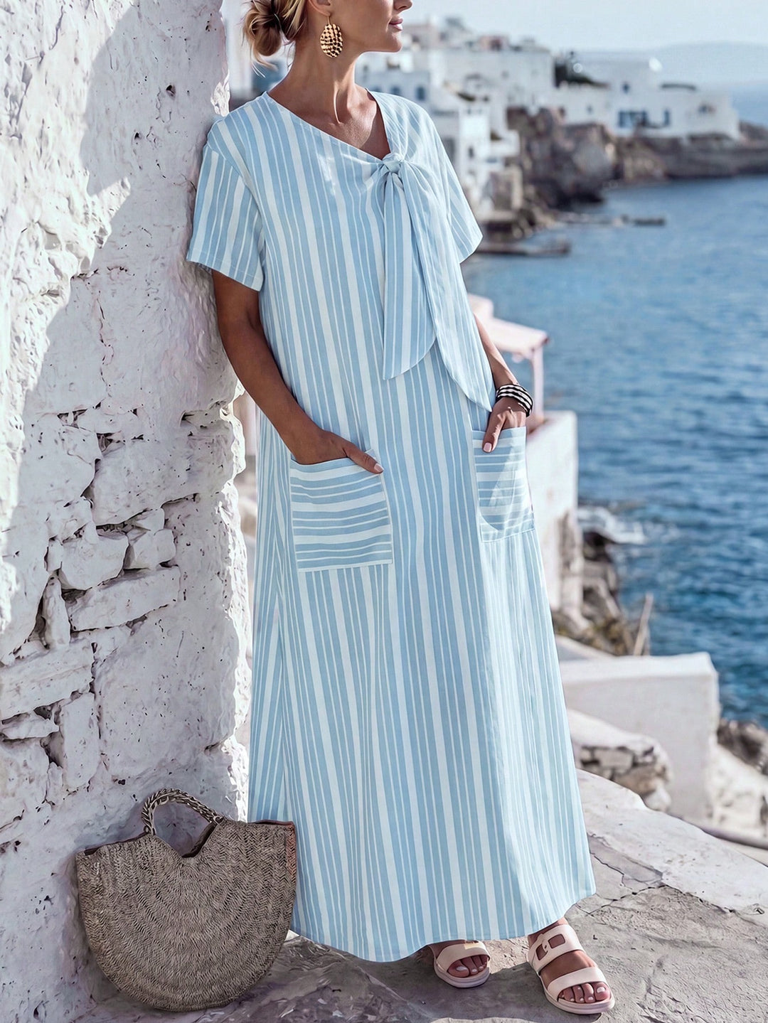Rochie maxi SHEIN, albastru