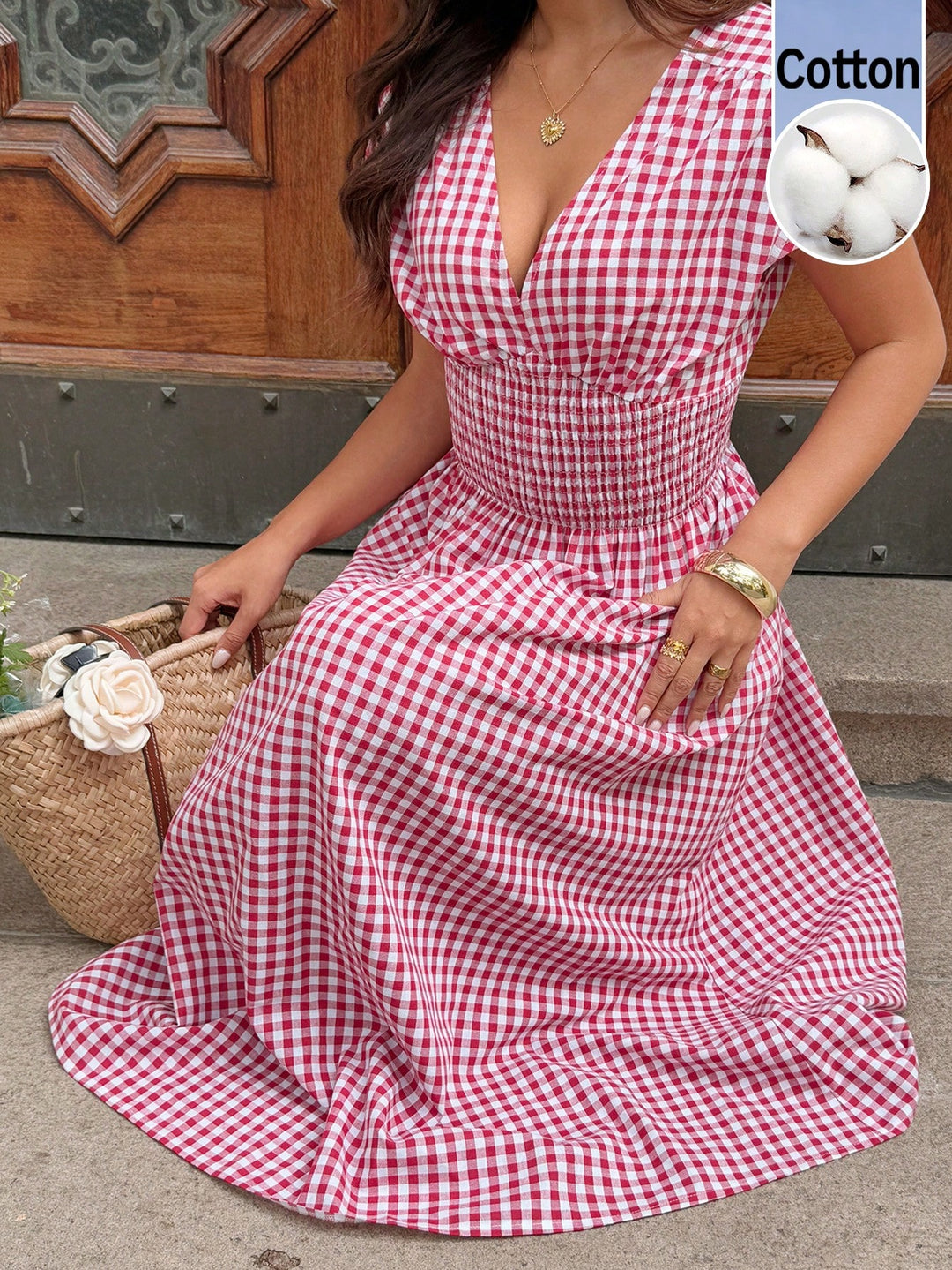 Rochie maxi SHEIN, roșu