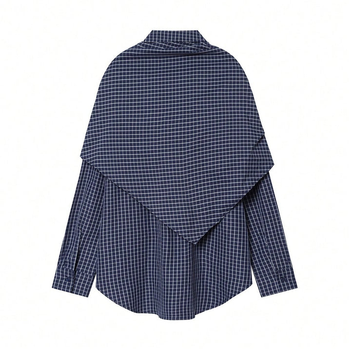 Set de bluze cu eșarfă SHEIN