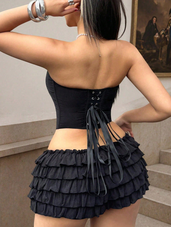 Top SHEIN, negru