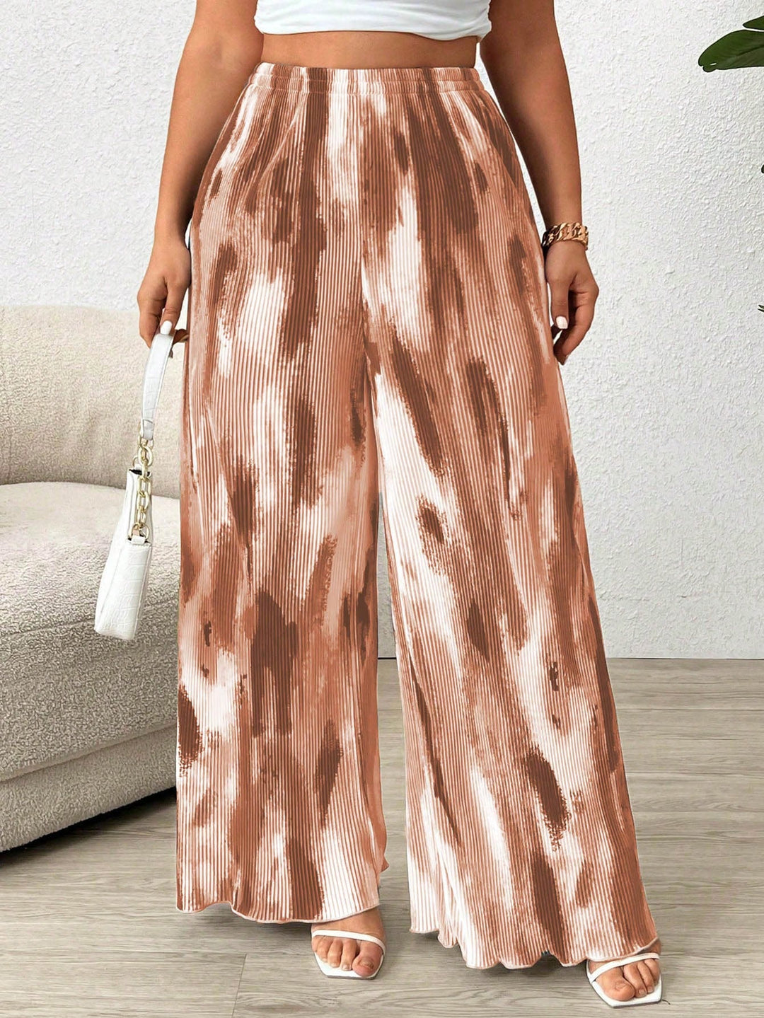 Pantaloni SHEIN, maro