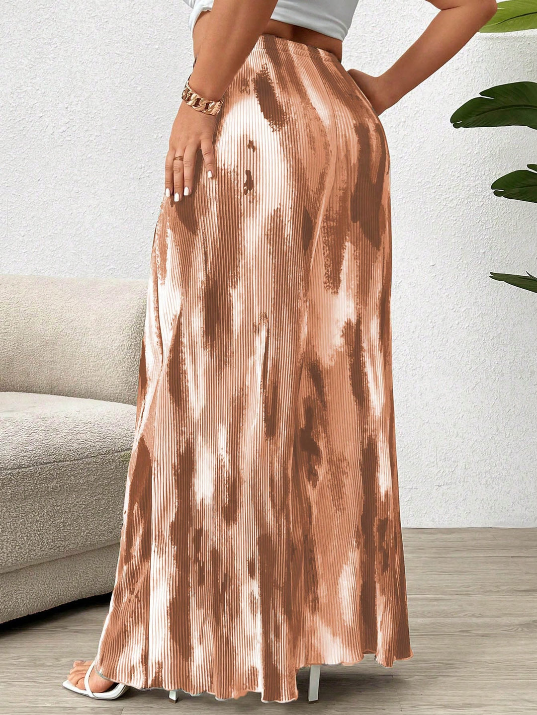 Pantaloni SHEIN, maro