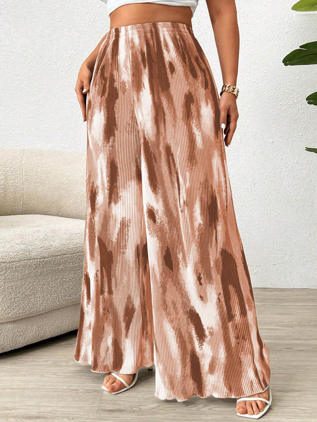 Pantaloni SHEIN, maro