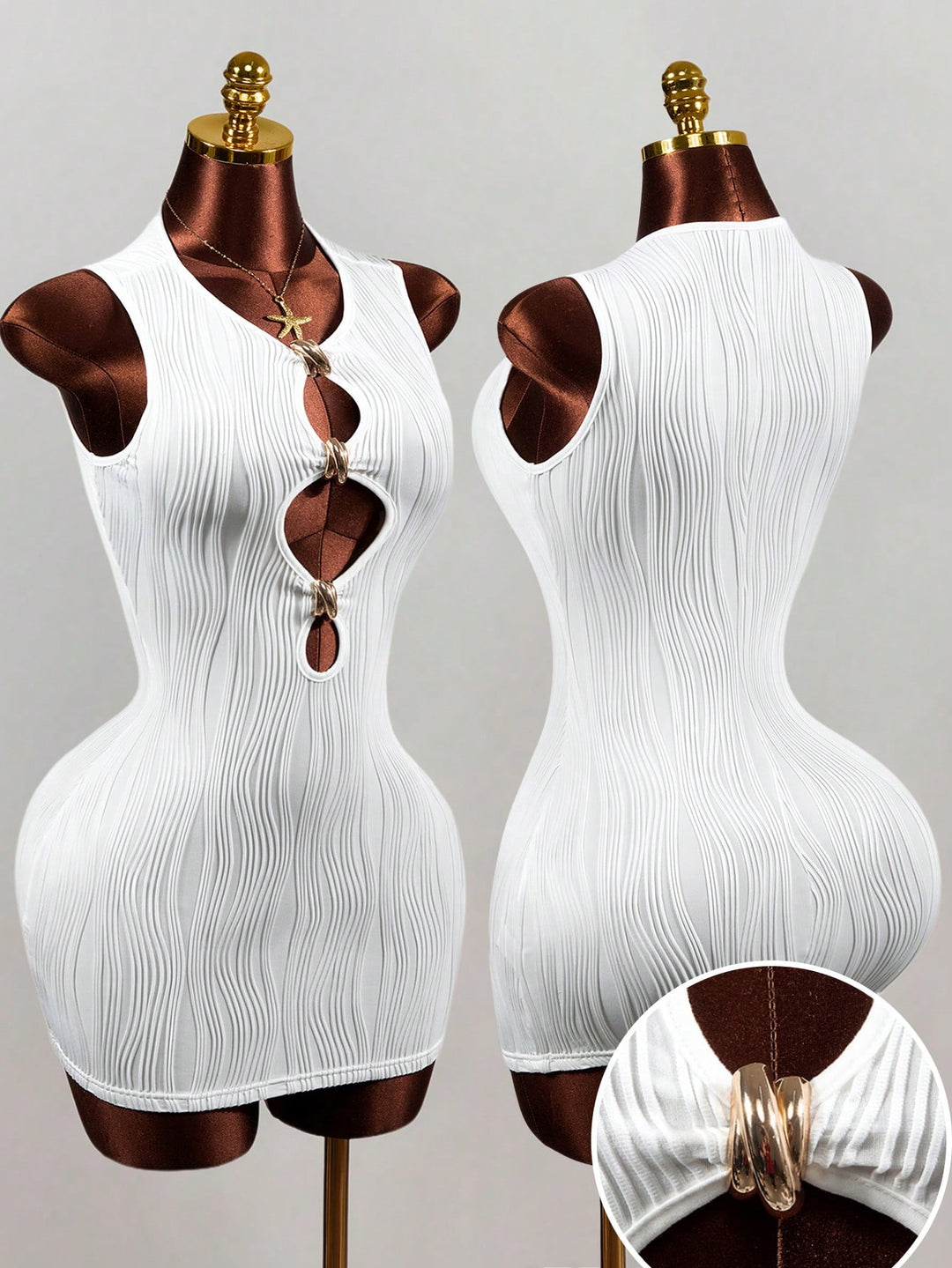 Rochie scurtă SHEIN, alb