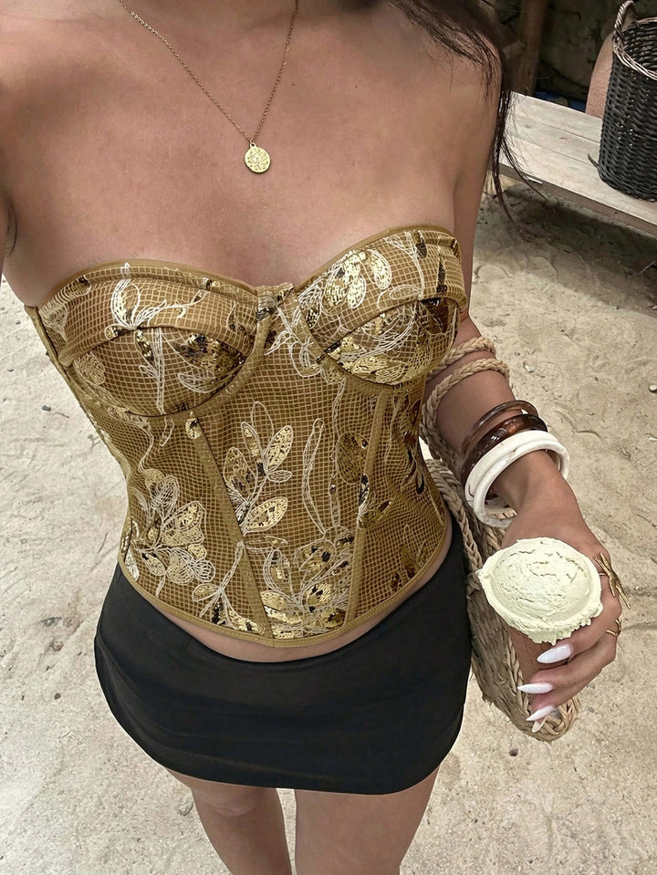 Top SHEIN, portocaliu
