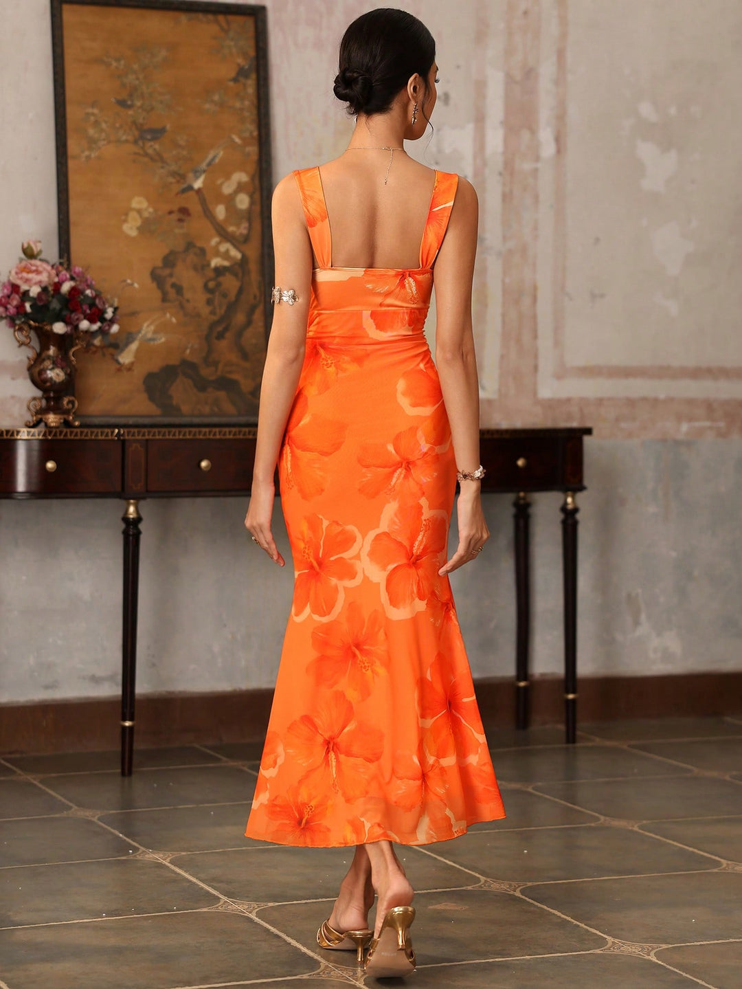 Rochie maxi SHEIN, mix culori