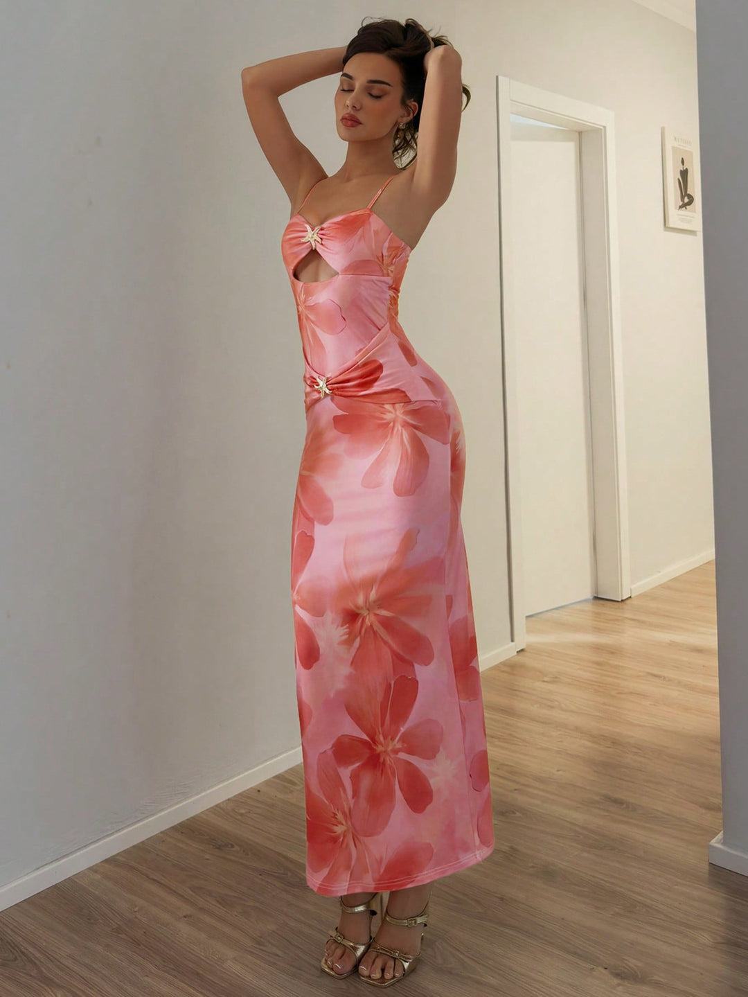Rochie maxi SHEIN, mix culori