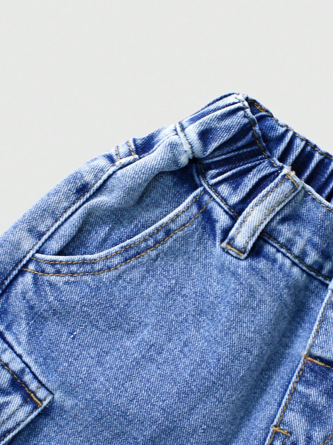 Pantaloni scurți din denim SHEIN, albastru