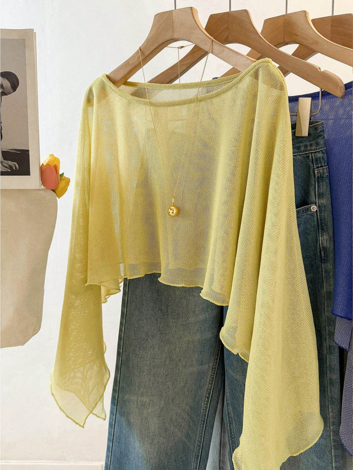Top SHEIN, galben