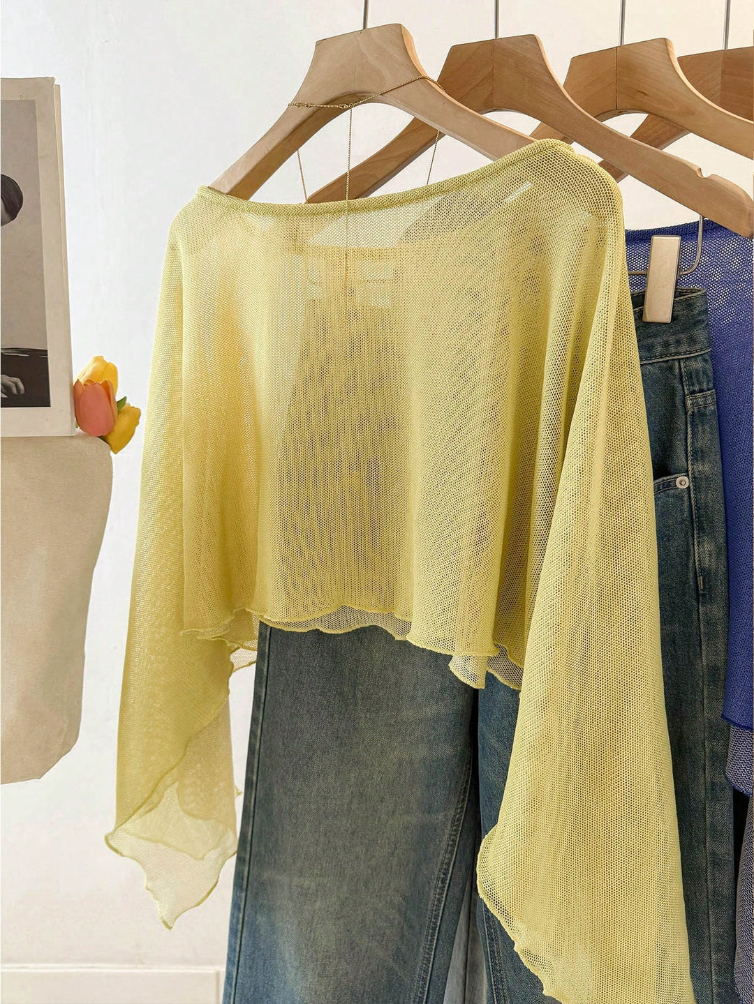 Top SHEIN, galben