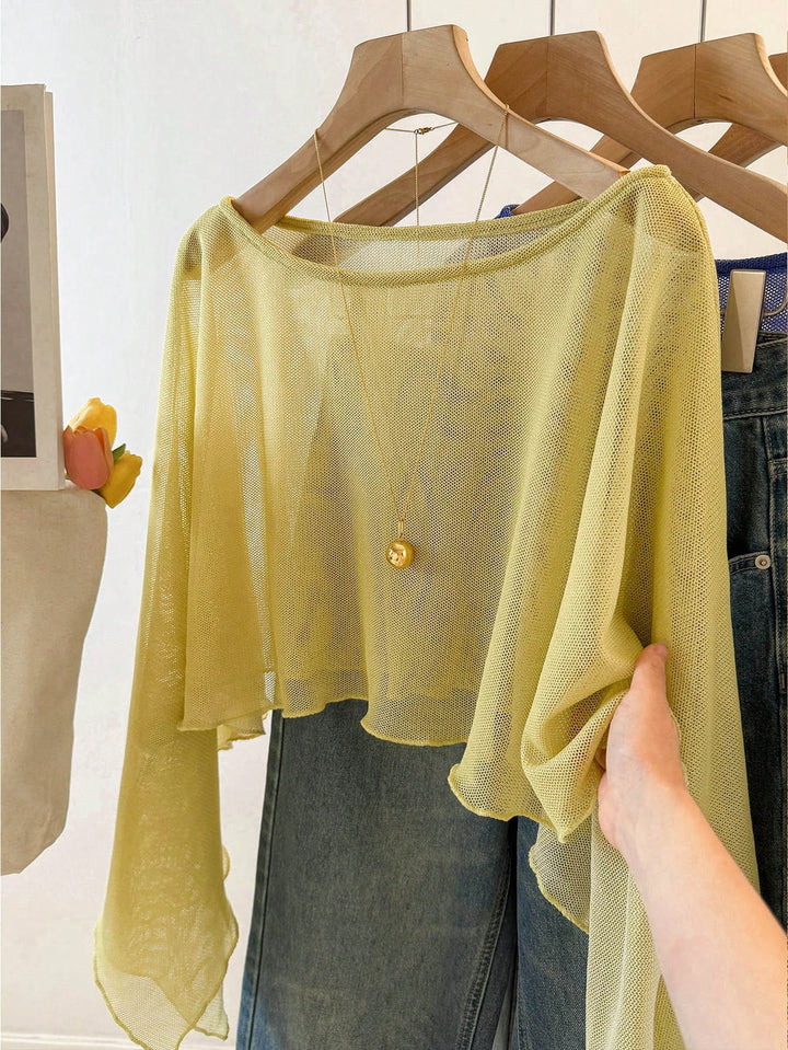 Top SHEIN, galben
