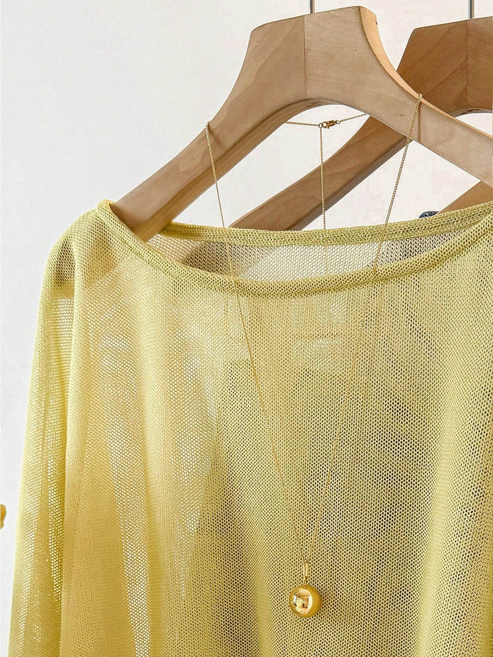 Top SHEIN, galben