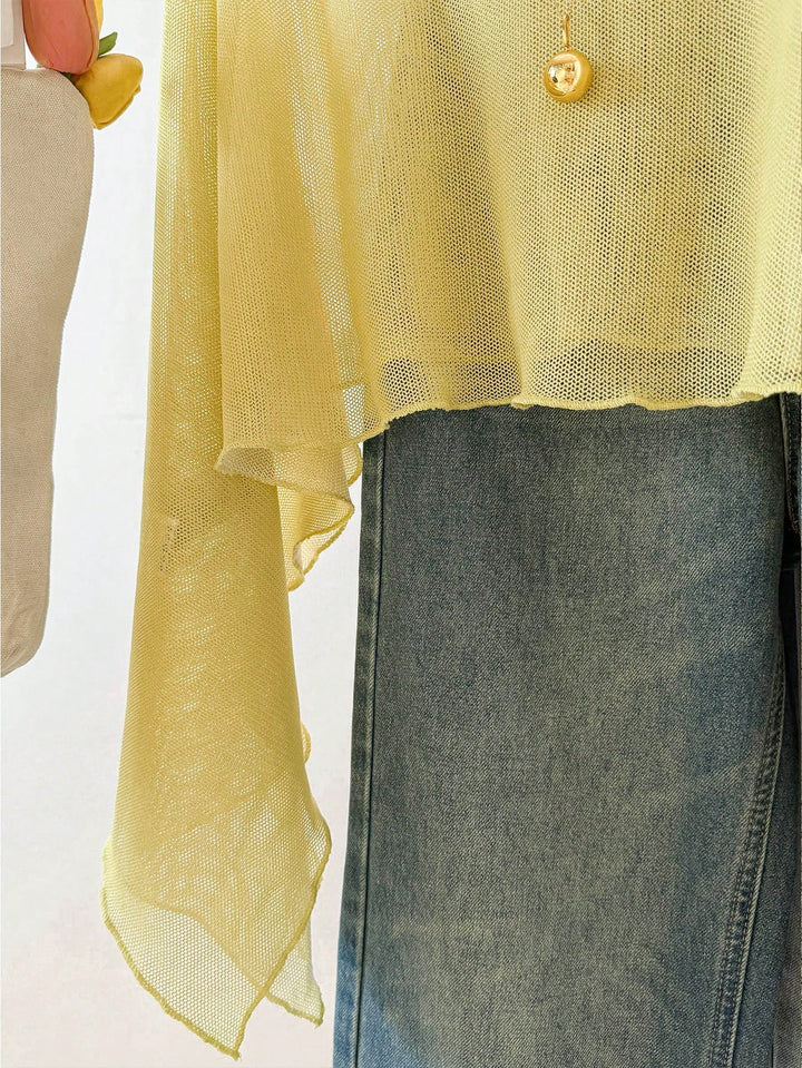 Top SHEIN, galben
