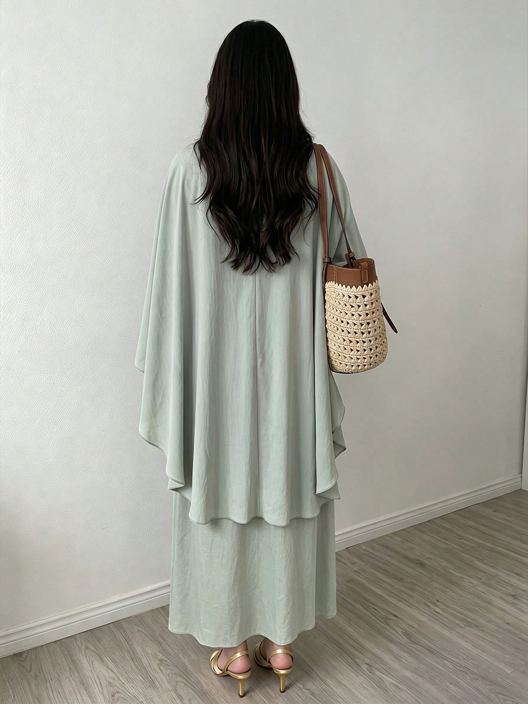 Rochie maxi SHEIN, verde
