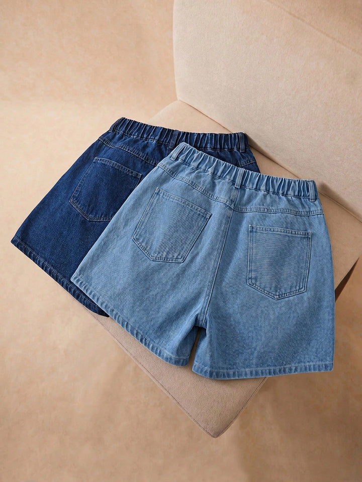 Set pantaloni scurți de blugi SHEIN, albastru