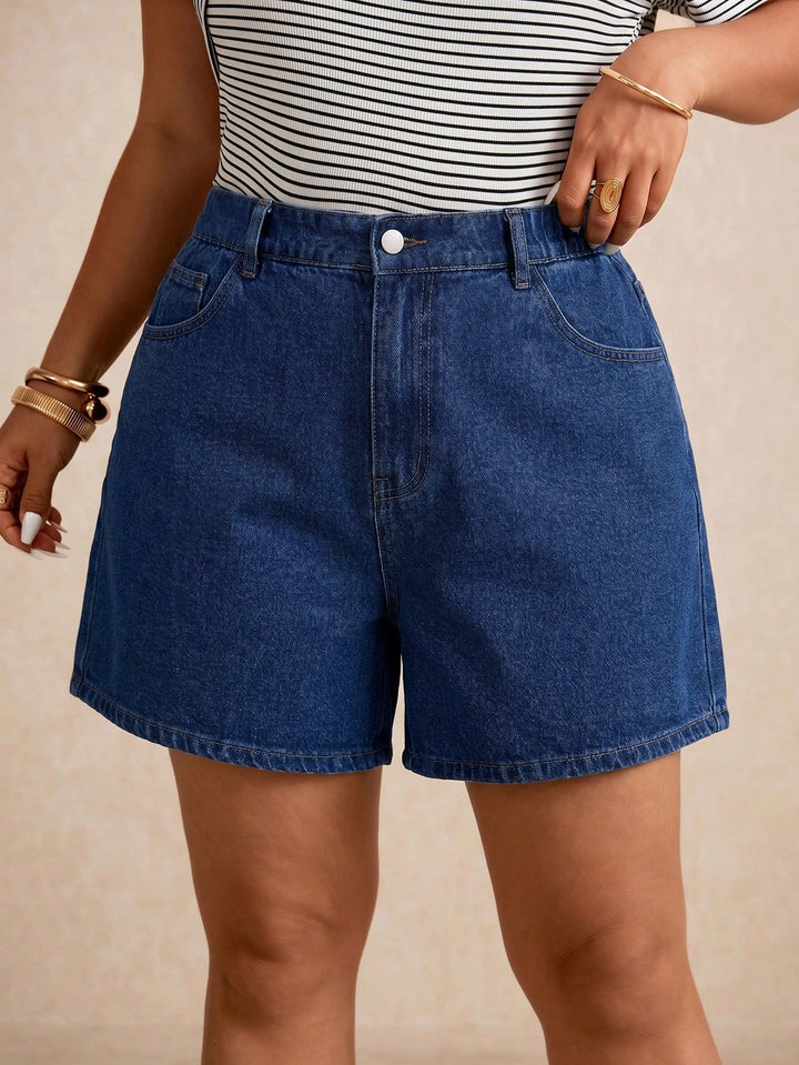 Set pantaloni scurți de blugi SHEIN, albastru