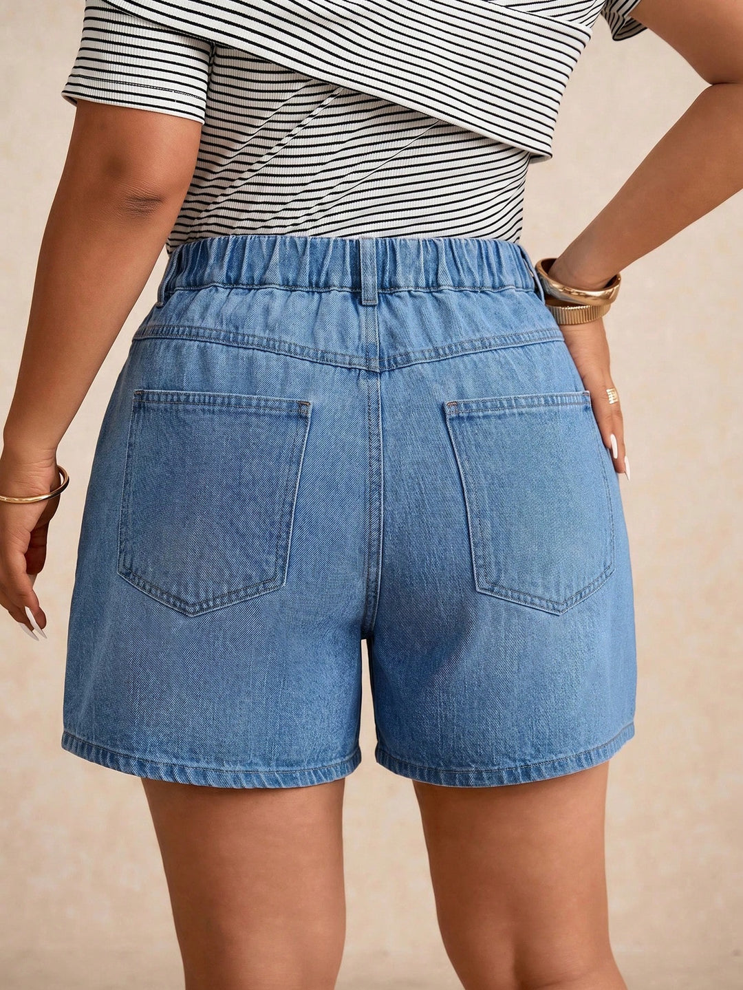 Set pantaloni scurți de blugi SHEIN, albastru