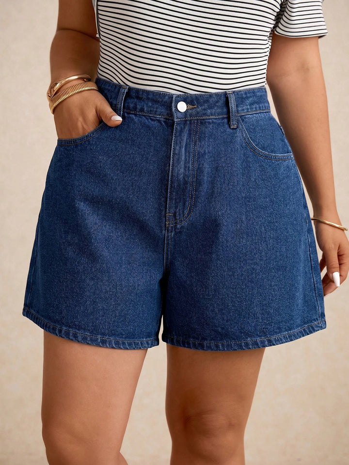 Set pantaloni scurți de blugi SHEIN, albastru