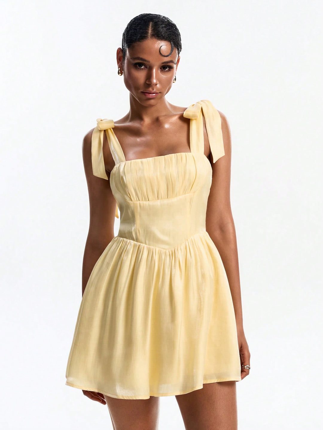 Rochie scurtă SHEIN, galben