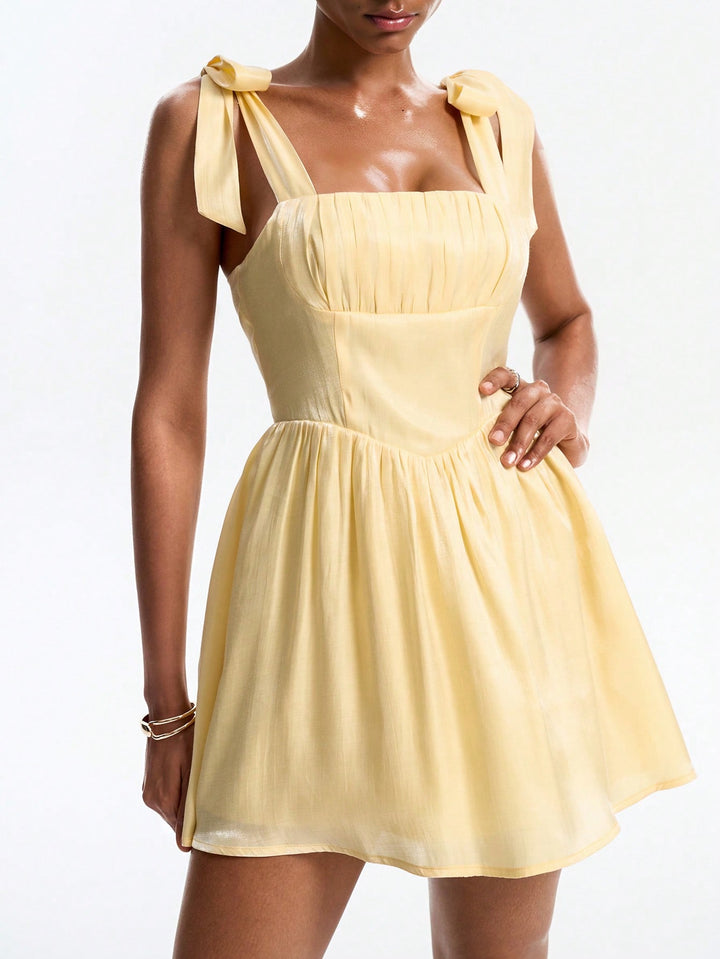 Rochie scurtă SHEIN, galben