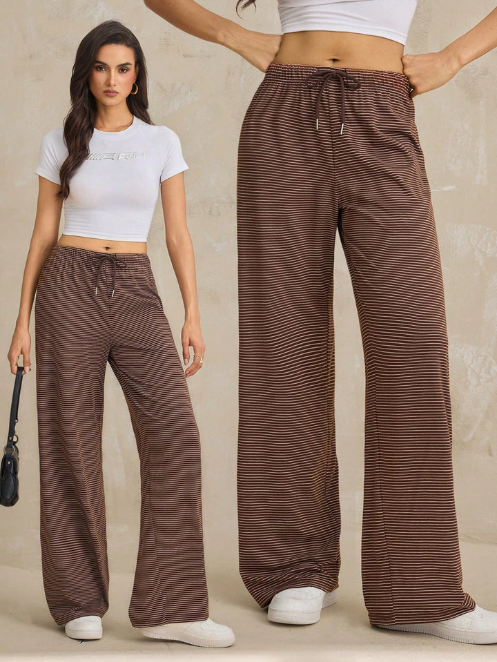Pantaloni SHEIN, maro