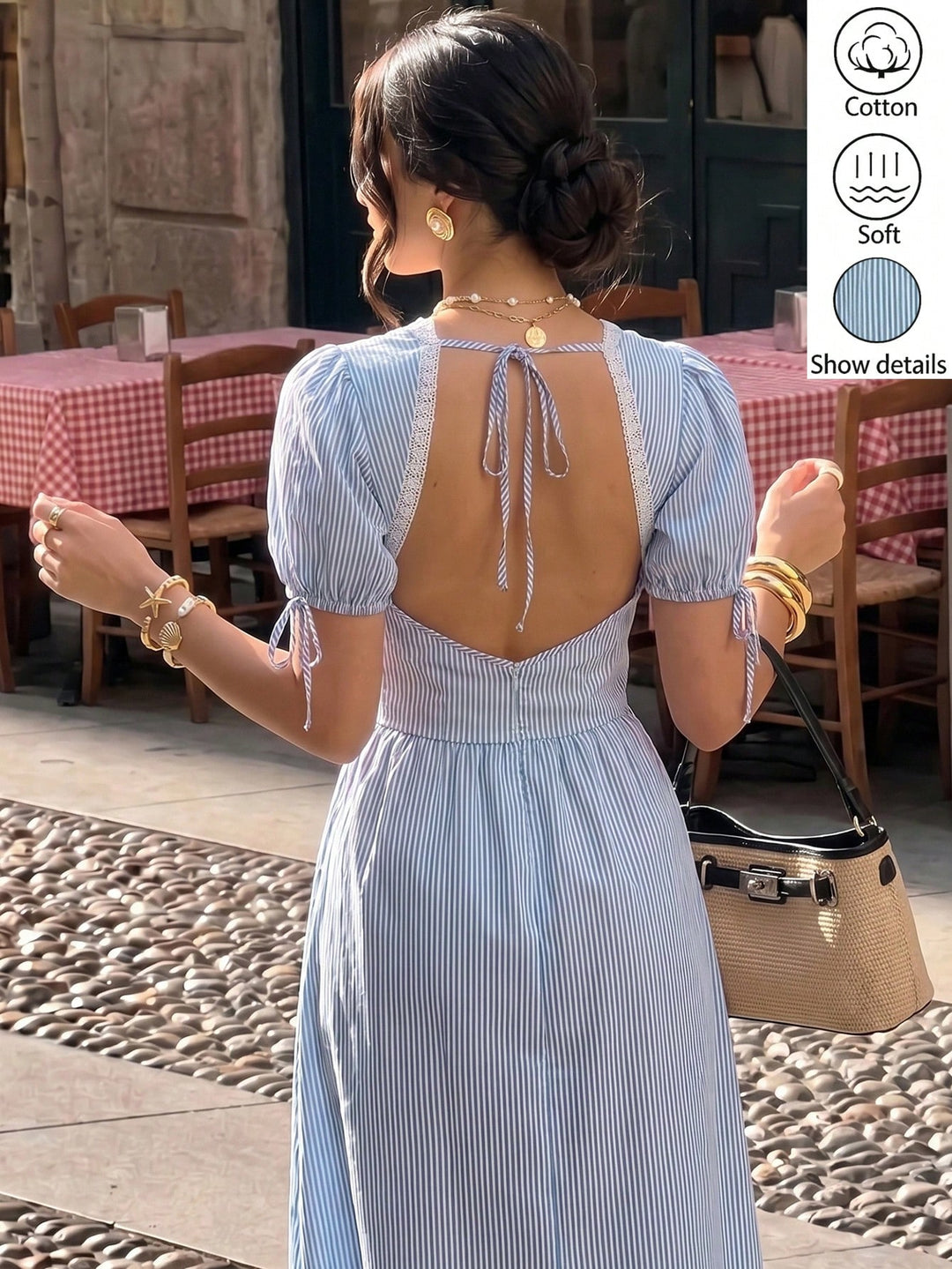 Rochie maxi SHEIN, kaki