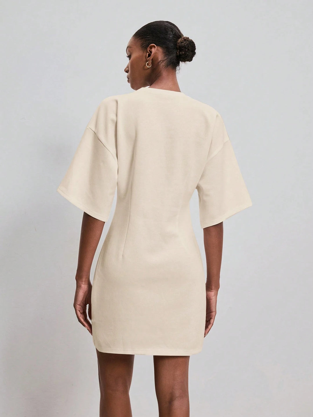 Rochie mini SHEIN, crem