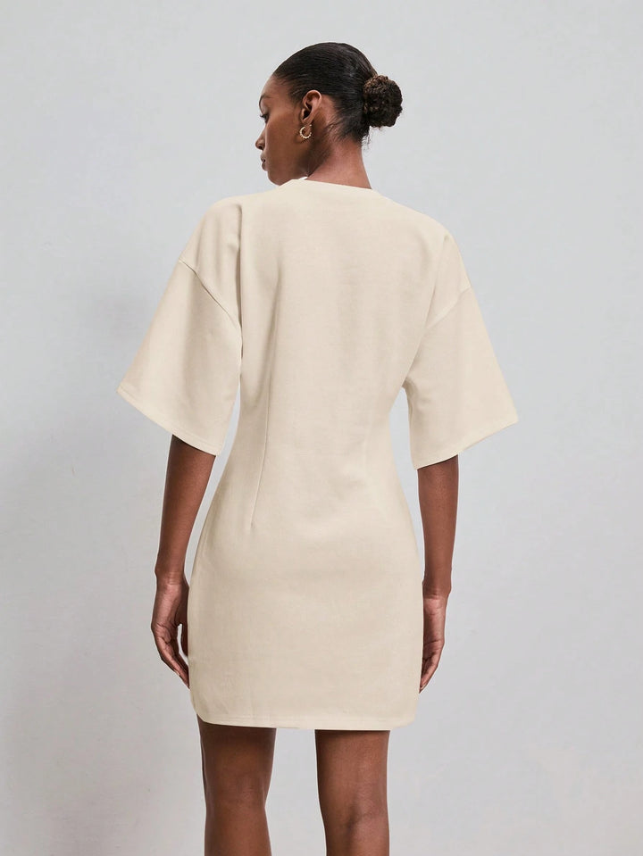 Rochie mini SHEIN, crem