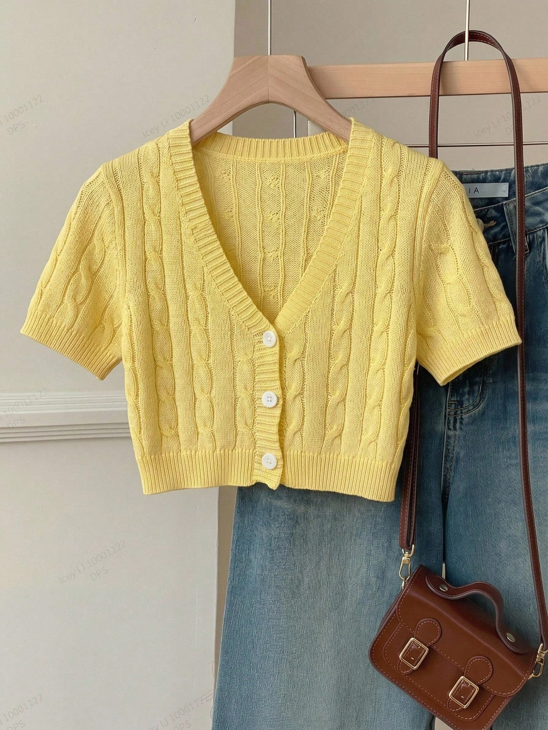 Top SHEIN, galben