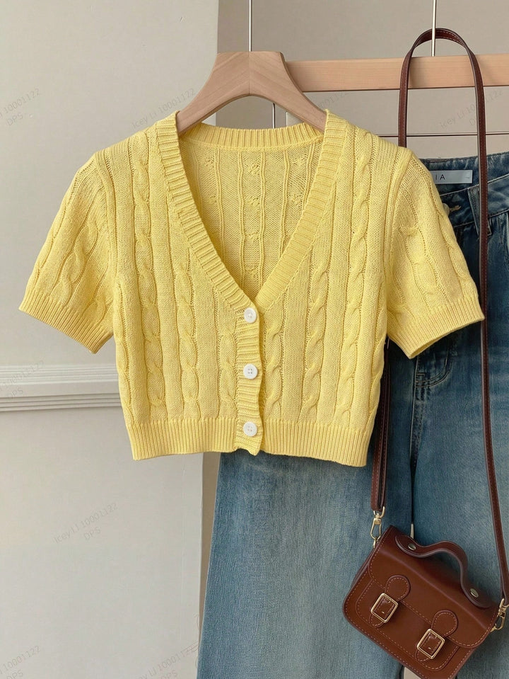 Top SHEIN, galben