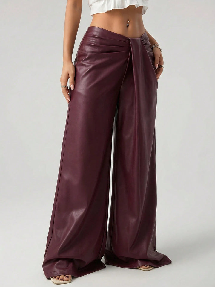 Pantaloni SHEIN, vișiniu