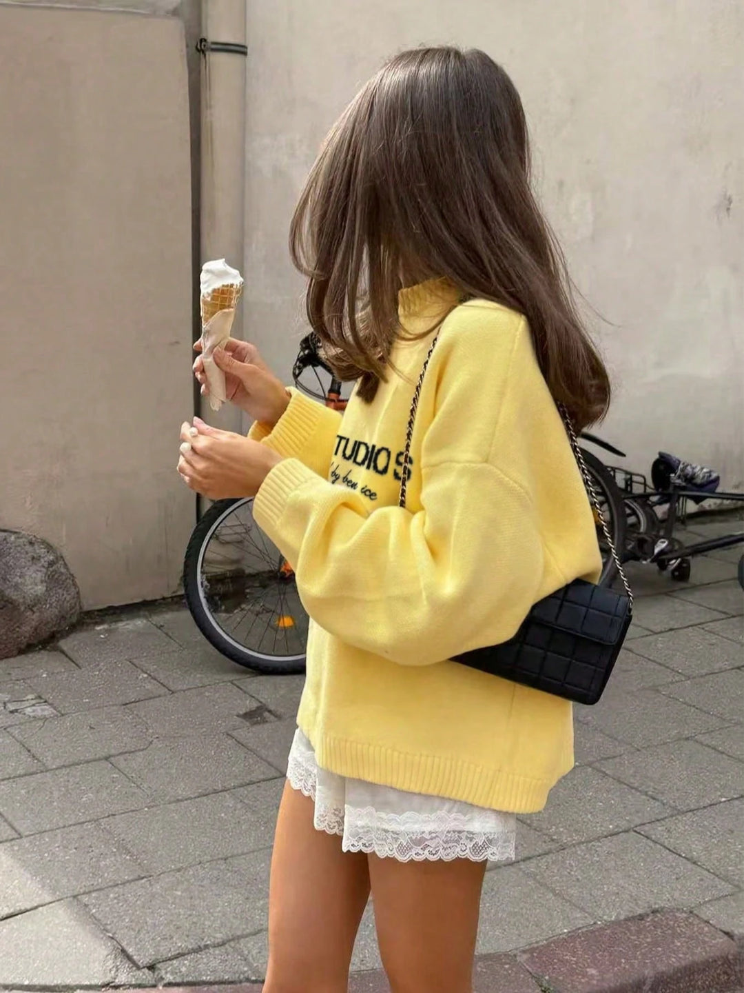 Pulover SHEIN, galben