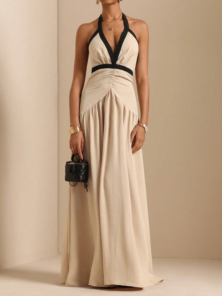 Rochie maxi SHEIN, bej