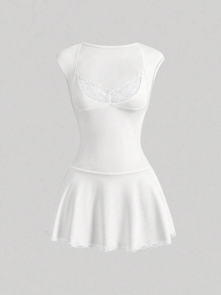 Rochie scurtă SHEIN, alb