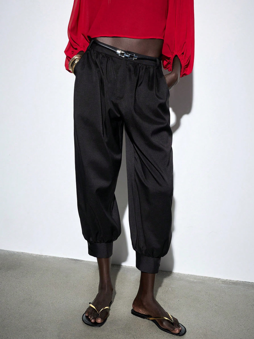 Pantaloni SHEIN, negru